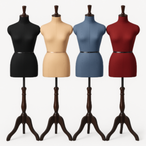 multi color wooden female dress form