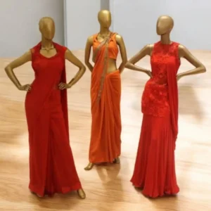 Gold Female Dress Form Mannequin for Boutique Fashion Display