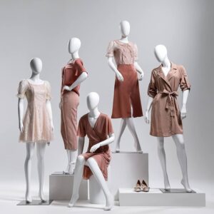 Matte White Female Mannequin for Retail Display